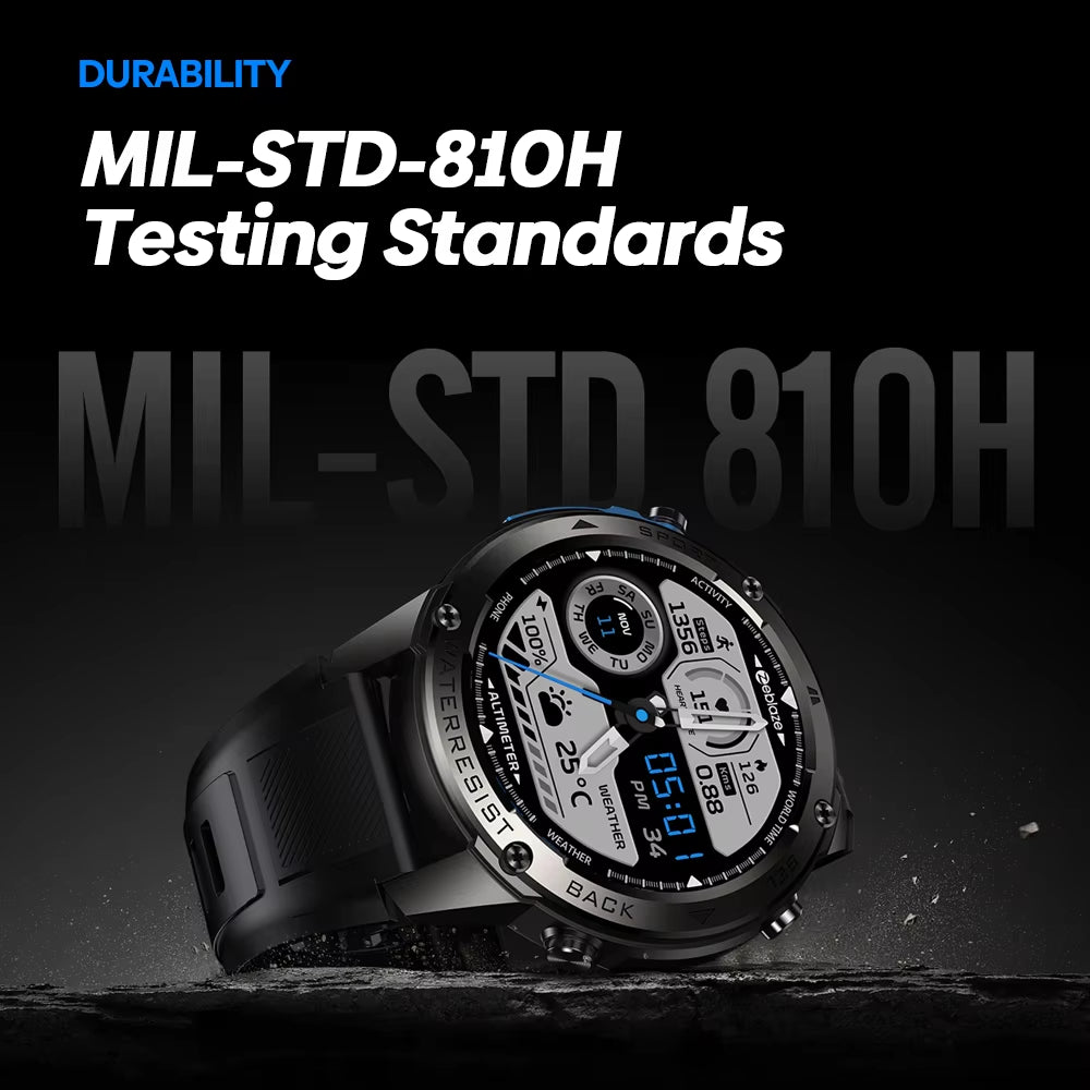 Stratos 2 Ultra GPS Smart Watch - Advanced Dual-Band GNSS, Built-In Compass, Barometric Altimeter & Voice Calling - 10 ATM Water Resistant