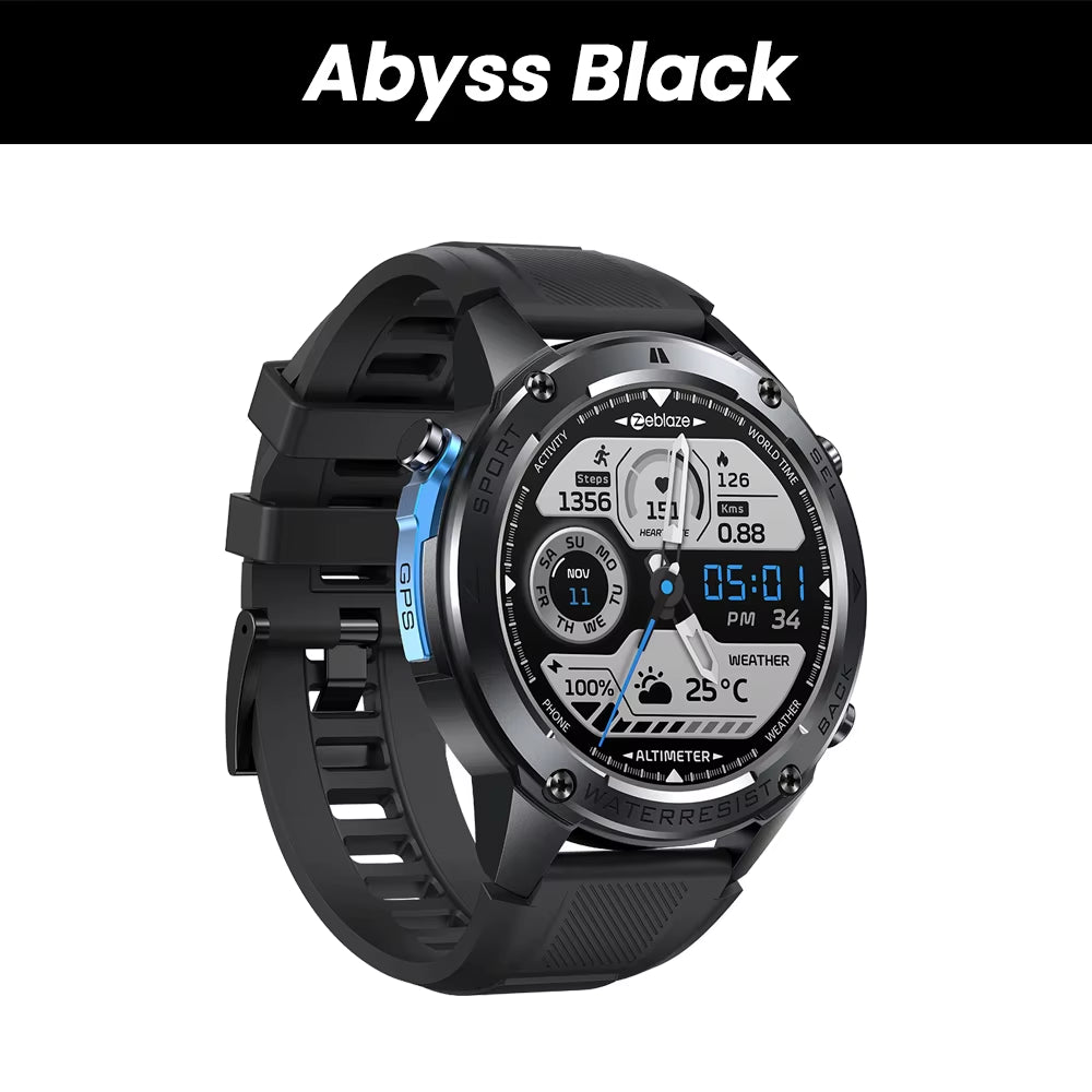Stratos 2 Ultra GPS Smart Watch - Advanced Dual-Band GNSS, Built-In Compass, Barometric Altimeter & Voice Calling - 10 ATM Water Resistant